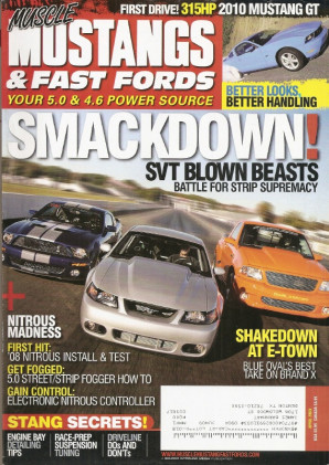 MUSCLE MUSTANGS & FAST FORDS 2009 APR - NEW GT TEST, NOS FOR 3-VALVE